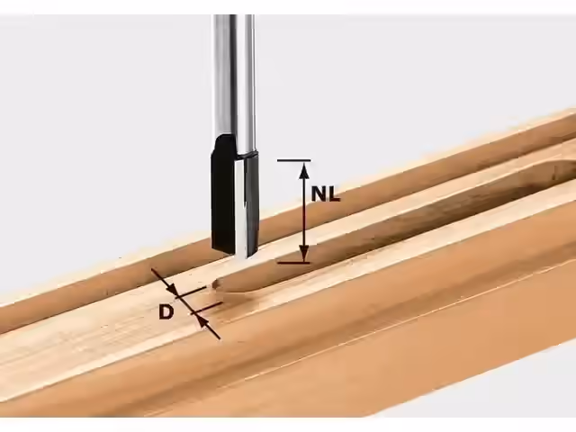 Fresa per scanalature HW S8 D12/20