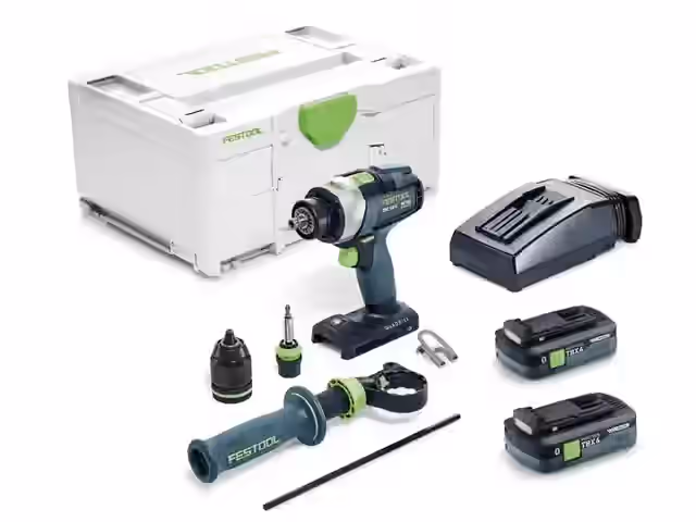 Trapano avvitatore con percussione a batteria QUADRIVE TPC 18/4 TBX4,0 I-Plus